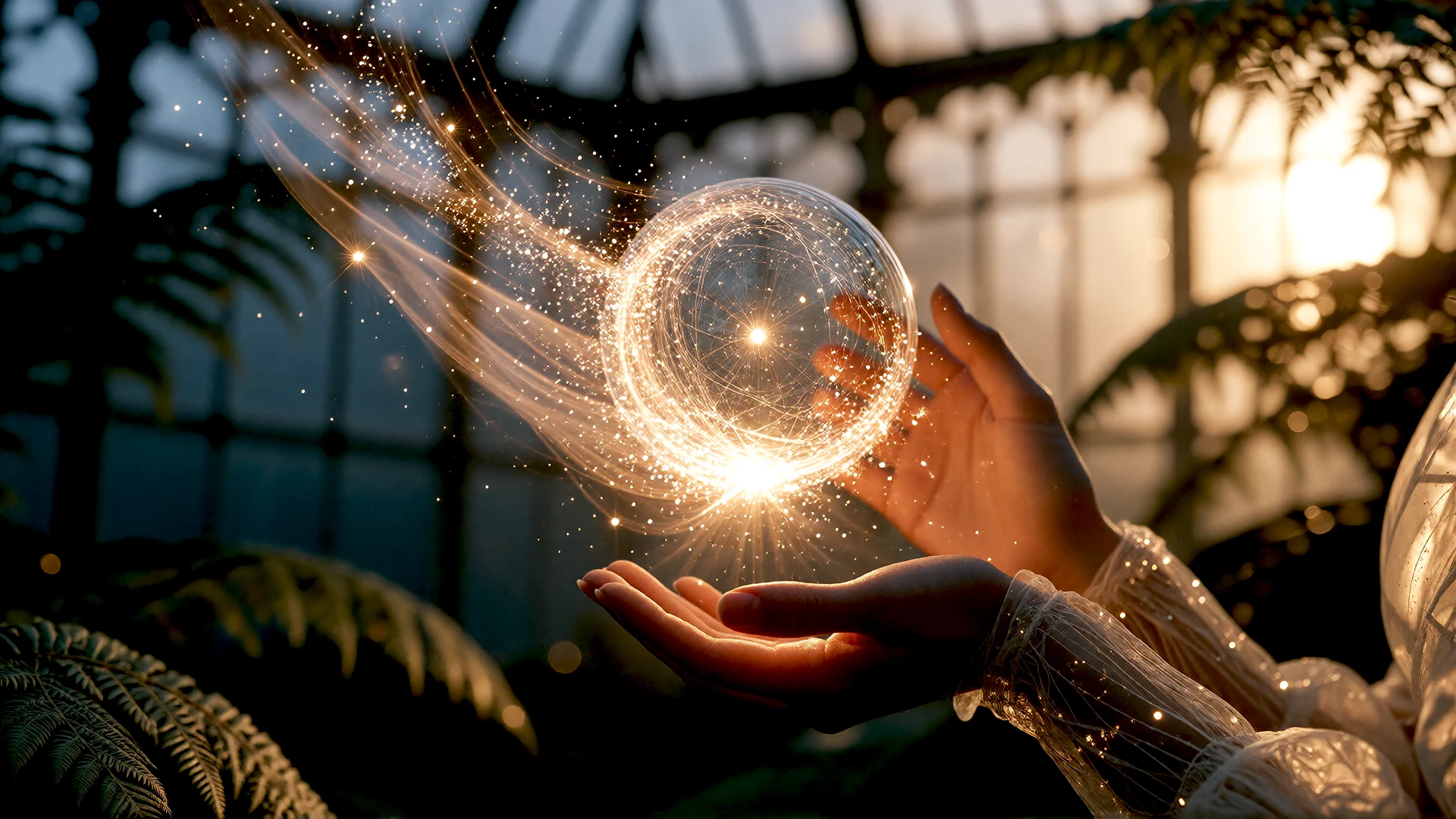 A luminous imagined scene.