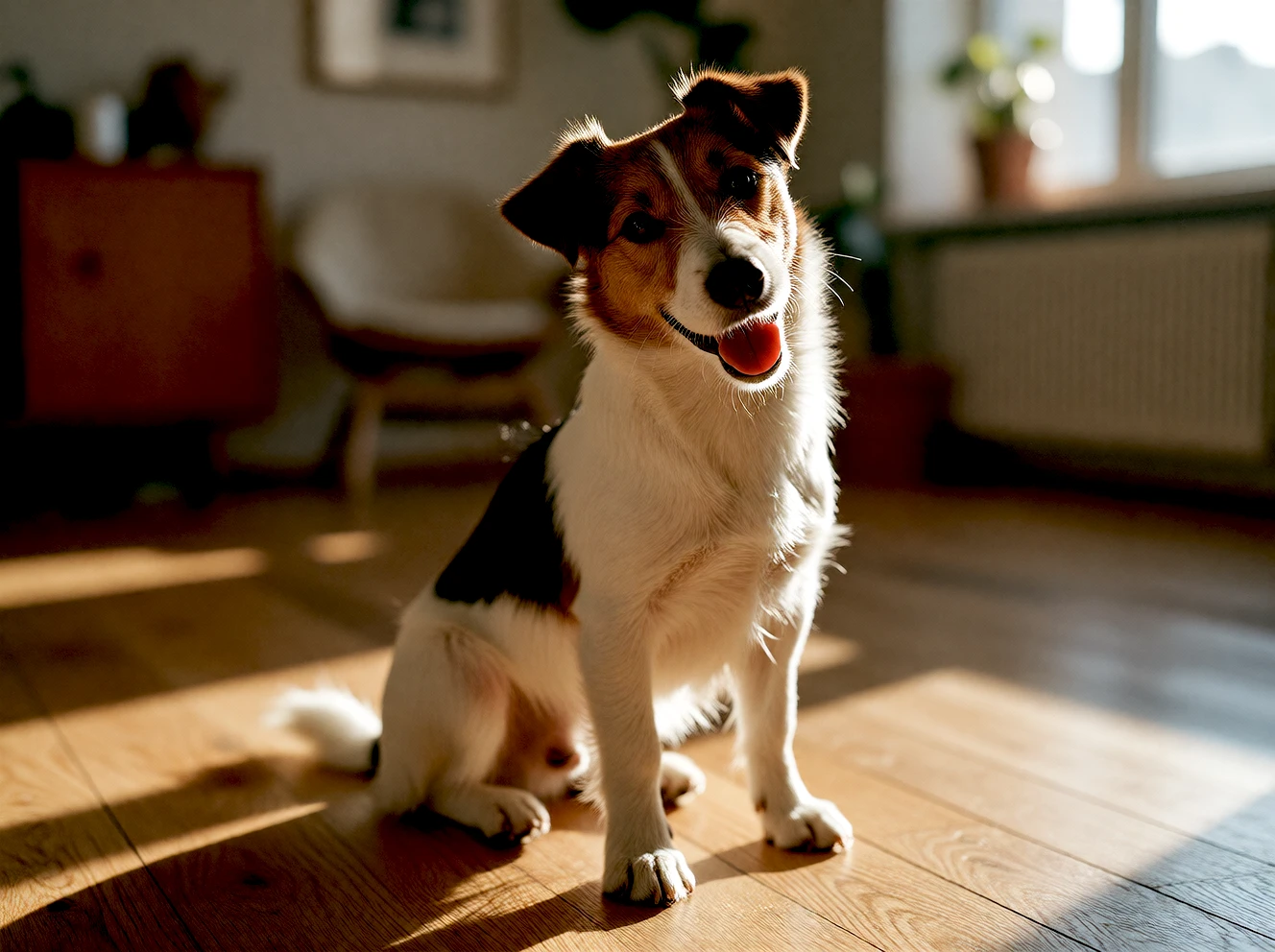 Pet in the living room